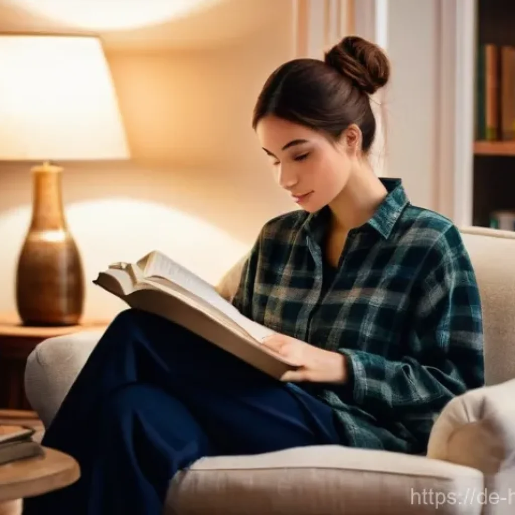 자기 성찰을 위한 지식 습득 방법 - **Prompt 1: Cozy Evening Reflection**
"A young woman, approximately 25-30 years old, with a gent...